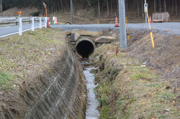 水路の下流側