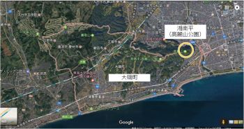 神奈川県大磯町地図2（参考：グーグルマップ）