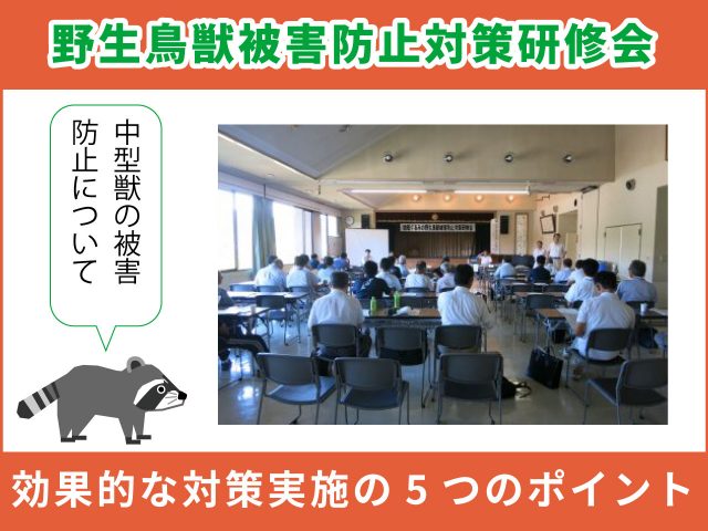 「地域ぐるみの野生鳥獣被害防止対策研修会（茨城県）」へ参加しました【講演会編】