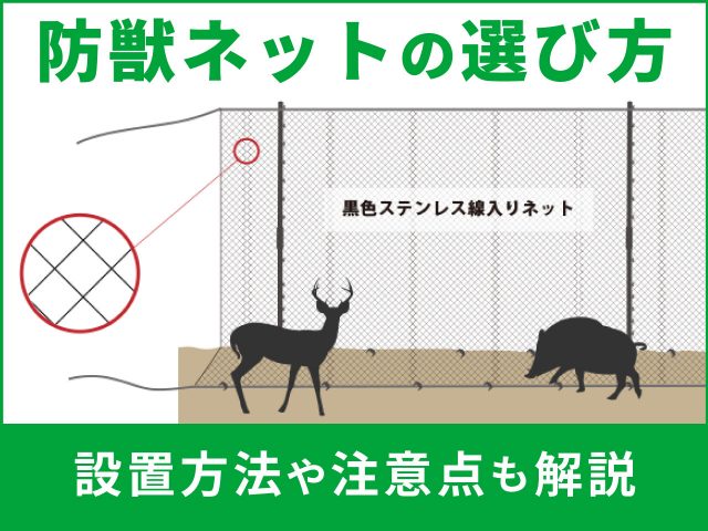 防獣ネットの設置方法と選び方【獣の侵入を確実に防ぐためのガイド】