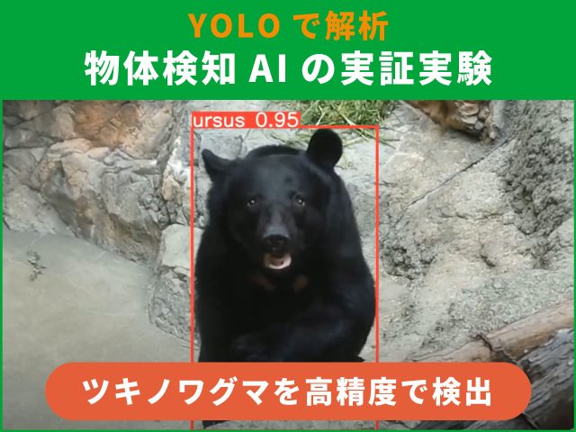 ツキノワグマ対策｜物体検知AIでできること