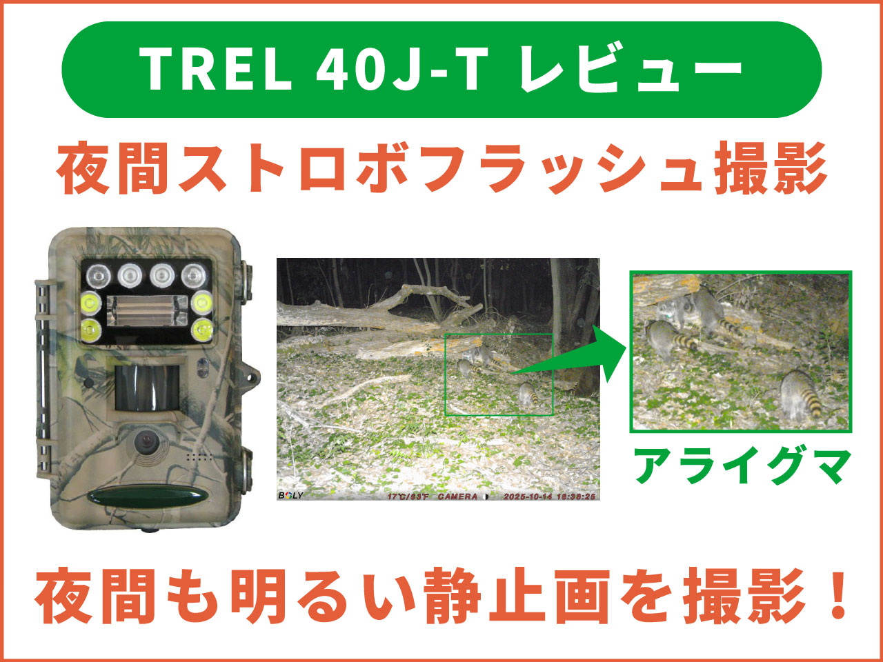 夜間カラー撮影カメラ「TREL 40J-T」